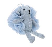 POPETPOP Esponja Ducha Exfoliante De Malla Con Diseño Animal De Dibujos Animados Suave Toallita Para Baño Cuerpo Limpia y Exfolia Sin Dañar Piel Para Bebés y Adultos Color Azul