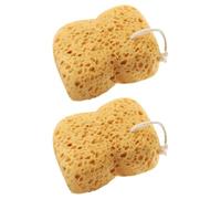 POPETPOP Esponja Marina Natural para Baño 2 Piezas Exfoliación Delicada y Masaje, Material Esponja, Adecuado para Ducha en Mujeres y Hombres