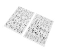 POPETPOP Estabilizador Buena Resistencia y Flexibilidad para Bordado Manual Soluble en Agua 2 Hojas de Papel Soluble Adecuado para Proyectos DIY de Costura