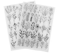 POPETPOP Estabilizador de Bordado Soluble en Agua 2 Hojas de Papel Hidrosoluble para Bordar, Material Soluble Fácil de Rasgar para Manualidades y Costura, Adecuado para Proyectos de