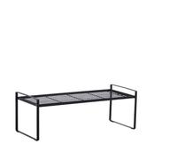 POPETPOP Estante de Almacenamiento Práctico y Pulido a Mano para Cocina en Hierro Negro Diseño en Capas Adecuado para Organizar Ollas y Condimentos en Cocina Doméstica