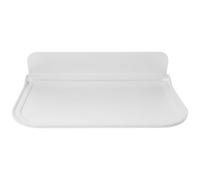 POPETPOP Estante de Baño Plegable Grande Blanco, Tablero Plástico Resistente, Toallero y Organizador Multifuncional para Ropa, Toallas y Artículos Diversos, Solución de Almacenamiento