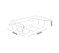 POPETPOP Estante Organizador de Botellas para Frigorífico Soporte Colgante de Hierro Blanco Resistente y Práctico para Almacenamiento de Cerveza y Latas Cocina y Bar