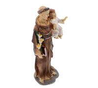 POPETPOP Estatua Religiosa de Jesús con Escultura Renacentista de Resina Pintada Mano Figura Católica Decorativa para Hogar Iglesia Símbolo Devocional Duradero