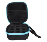 POPETPOP Estuche de Insulina Portátil con 9 Ranuras de 10 Ml, Bolsa Refrigerante Anti-shock, Almacenamiento Frío para Viaje y Uso Doméstico, Azul con Asa, Organizador Seguro