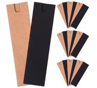 POPETPOP Estuche de Papel Kraft para Bolígrafo Individual Soporte Protector Plegable Color Marrón Natural Paquete de 40 Unidades Adecuado para Oficina Universidad y Regalos