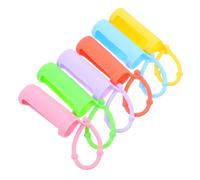 POPETPOP Estuche de Silicona Antideslizante para Frascos Roll-On de 10 Ml 6 Piezas Multicolor Morado Amarillo Verde Azul Naranja Rosa para Aceites Esenciales Funda Protectora