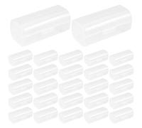 POPETPOP Estuche Organizador para 30 Baterías 26650 de Plástico Transparente Compacto Portátil y Resistente a Impactos Almacenamiento Seguro para Baterías Recargables en Viajes y