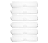 POPETPOP Estuche para Cepillo de Dientes de Plástico Pp 6 Piezas, Portátil y Resistente, Protege y Previene la Proliferación, Adecuado para Camping y Viajes