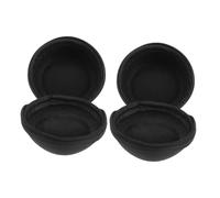 POPETPOP Estuche Portátil Material Eva y Tela Oxford para Relojes de Viaje 2 Piezas Redondo Resistente Presión y Seguro para Smartwatch y Correas
