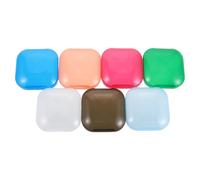 POPETPOP Estuche Portátil para Prótesis 7 Piezas Caja Delgada para y Aparatos de Diseño Cuadrado a Prueba de Fugas Organizador Compacto y Transpirable para Viaje