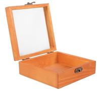 POPETPOP Estuche Profesional Humidor Portátil Caja de Madera Vintage Cierre Seguro Diseño Compacto Adecuado para Viaje y Almacenamiento de Cigarros y Joyas