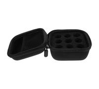 POPETPOP Estuche Protector para de Insulina 10 Ml Organizador de 9 Compartimentos Bolsa Rígida Negra Resistente a Golpes Estuche Portátil para Viajes y Almacenamiento Seguro de