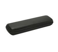 POPETPOP Estuche Rígido de Eva Negro para Bolígrafos Bolsillo de Malla y Correa Elástica, Resistente y Protector para Útiles Escolares y Material de Oficina