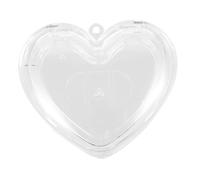 POPETPOP Estuche Vacío De Polvos Compacto Corazón Transparente, Mini Bandeja Recargable Para Sombras y Colorete, Acrílico Durable Portátil Para Retoques De Maquillaje