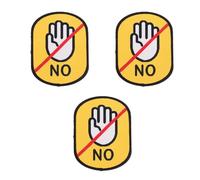 POPETPOP Etiquetas De Identificación Para Perros Servicio 3 Piezas Pegatinas Para Correa Resistente Fácil De Aplicar Y Quitar Sin Residuos 3.74X2.95 Pulgadas