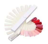 POPETPOP Exhibidor de Esmalte de Uñas 24 Colores Rotatorios en Forma de Paraguas para Mostrar y Practicar Técnicas de Manicura Profesional