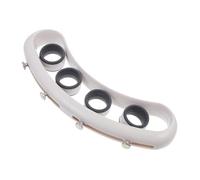 POPETPOP Expansor de Dedos Ajustable para Guitarra, Ukelele y Piano, Herramienta de Entrenamiento Mango Ergonómico, Resistente Abs de Color Claro para Mejorar Flexibilidad y Extensión