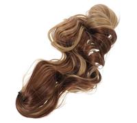 POPETPOP Extensión de Coleta Rizada Sintética Postizo y Ondulado Pinza para Mujer Extensión de Cabello Natural para Ocasiones Especiales y Uso Diario