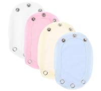 POPETPOP Extensores de Body para Bebés 4 Pcs Prolongadores Ajustables de Algodón Diseño Doble Capa y para Niños y Niñas Accesorios Prácticos para Monos de