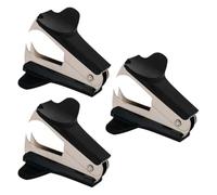 POPETPOP Extractor de Grapas Portátil 3 Piezas Quitagrapas Mini Manual de Plástico y Metal para Oficina Escuela y Hogar Herramienta de Extracción Silenciosa y Compacta