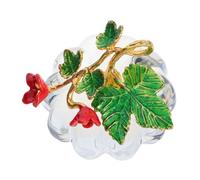 POPETPOP Figurita de Calabaza de Cristal Transparente Adorno Mini para Decoración Otoñal del Hogar Centro de Mesa para Acción de Gracias y Exhibición Estacional