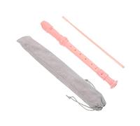 POPETPOP Flauta Dulce Soprano de 8 Agujeros para Niños Rosa, Instrumento Musical Educativo de Abs, Duradera y Fácil de Tocar, Adecuado para Principiantes y Uso Escolar