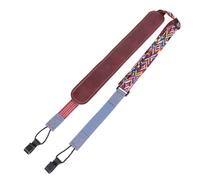 POPETPOP Forma Ukelele Pu Ajustable Doble de para Azul Cuero de J Gancho en Accesorio Obsequio Especial Color Aleatorio para Instrumento Adecuado para Músicos y
