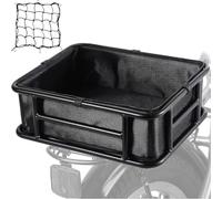 POPETPOP Forro para Cesta de Bicicleta con Red Elástica Bolsa Interior Gruesa de Tela Oxford Almacenamiento Resistente para Cesta Infantil y Bikepacking Accesorio Versátil para Ciclismo