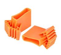 POPETPOP Funda Antideslizante para Patas de Escalera Plegable, 2 Piezas de Caucho Resistente, Cubierta Protectora Gruesa y Flexible para Accesorios de Escaleras, Mejora Estabilidad