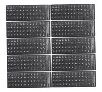 POPETPOP Funda de Teclado Español Protector de Teclado Multilingüe 10 Piezas Diseño Práctico para Oficina y Escuela Accesorios de Computadora para Aprendices Color Transparente