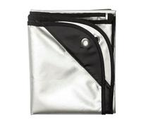 POPETPOP Funda para Batería Profesional y Antipolvo, Cubierta de Tela Oxford Negra y Plateada Reversible, Protector para Instrumentos Musicales de Percusión, Accesorio Resistente y Fácil