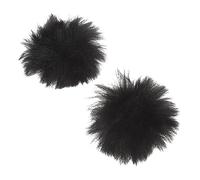 POPETPOP Fundas de Felpa para Micrófono de Solapa 10mm para Profesionales, Diseño Compacto, Protección Antiviento y Anti-salpicaduras, Uso en Grabación y Transmisión, Color Negro, Pack