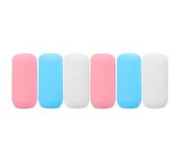 POPETPOP Fundas Elásticas de Silicona para Botellas de 22 CM Protección Antigoteo para Envases de Champú Loción y Gel Pack 6 Piezas 2 2 Azules 2 para Uso Viajes y Deporte