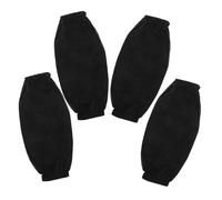 POPETPOP Fundas Impermeables para Brazos 2 Pares Mangas Protectoras de Pu Negras, Mangas de Trabajo Resistentes al Agua y Aceite para Tareas Domésticas, Cocina, Limpieza y Jardinería