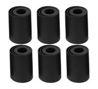 POPETPOP Fundas para Sillas de Oficina 6 Piezas, Cubierta Protectora Antideslizante Negra para Varilla de Pistón Hidráulico, Repuesto Compatible para Cilindro Elevador de Gas, Accesorio