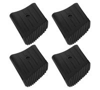 POPETPOP Fundas Protectoras de Goma para Patas de Escalera 22X40 MM, Cubiertas Antideslizantes para Escaleras Multifuncionales, Juego de 4 Piezas para Proteger Madera, Baldosa y Alfombra