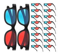 POPETPOP Gafas 3D Rojo y Azul Marco de Plástico, 30 Piezas para Películas y Juegos, Lentes para Visión Tridimensional, Accesorios para Fiestas Infantiles y Entretenimiento Familiar