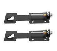 POPETPOP Gancho Ajustable para Campana Extractora Telescópica, Soporte de Metal Negro para Montaje en Pared, Sistema de Elevación Placa Flotante y Accesorios, Adecuado para Cocina