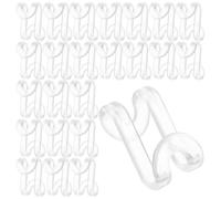 POPETPOP Gancho Conector para Perchas de Ropa 60 Piezas Ganchos Ahorradores de Espacio Plástico Diseño S Organizador de Armario para Casas y Oficinas Clips Extensores