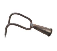 POPETPOP Gancho Manual de Doble Punta para Jardinería Herramienta de Garra Metálica Resistente para Aflojar Tierra y Desherbar Césped Cultivador Portátil para Jardín y Huerto al Aire