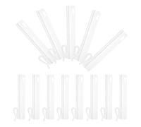 POPETPOP Ganchos Ajustables para Cortinas Clip de Plástico, 25 Piezas, para Ventanas y Puertas Hogar, Gancho Telescópico para Barra de Cortina