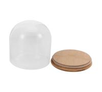 POPETPOP Glass Dome With Base para Decoración Diy Campana Transparente para Flores y Protector Antipolvo Elegante para Hogar y Oficina