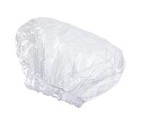 POPETPOP Gorro de Ducha Transparente Extra Grande 38 Cm Banda Elástica Reutilizable para Baño y Viaje Protección Cabello para Adultos y Niños