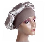 POPETPOP Gorro para Dormir de Alta Elasticidad Plata 1 Unidad Talla Única Multifuncional para Mujeres Quimioterapia y Cuidado del Cabello Nocturno