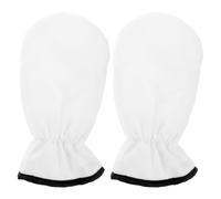 POPETPOP Guantes Calentadores para Manos de Parafina con Cordón Ajustable, Cubiertas Térmicas de Color Claro con Borde Negro para Spa, Cuidado Hidratante y Protección contra Sequedad, 1