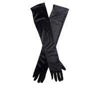 POPETPOP Guantes de Antelina Largos para Mujer, Estilo Retro y Cálido, Ideales para Bodas y Eventos Formales