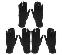 POPETPOP Guantes Elásticos de Licra Negros Talla Única 3 Pares para Inspección y Manipulación de Joyería Guantes Transpirables de Etiqueta para Industria Electrónica y Cuidado Personal