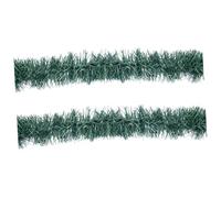 POPETPOP Guirnalda Navideña de Pino Artificial 2 Metros 2 Unidades para Decoración Navideña de Puertas y Ventanas Material Flexible para DIY y Decoración de Fiestas Exteriores E