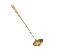 POPETPOP Heavy Duty Stainless Steel Soup Ladle Long Handle Cooking Spoon For Serving Hot Pot Sauces Oil And Soups Ergonomic Heat Resistant Kitchen Utensil
